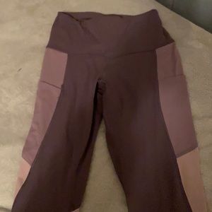 Purple mix match leggings Yogalitous